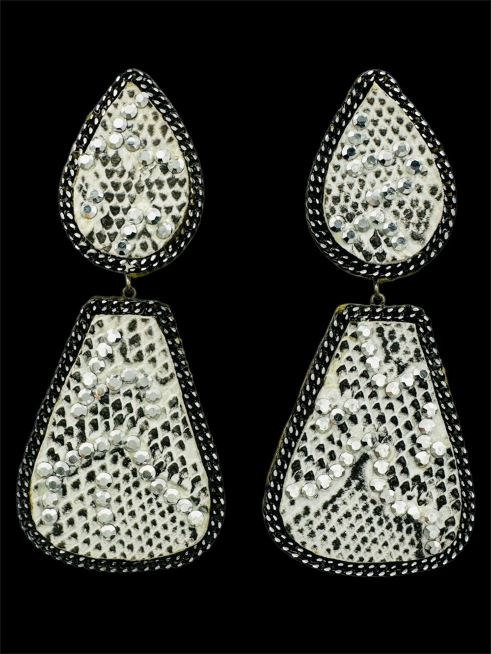 Michelle Martel Vintage 80s Soap Opera Couture Hand Made Earrings